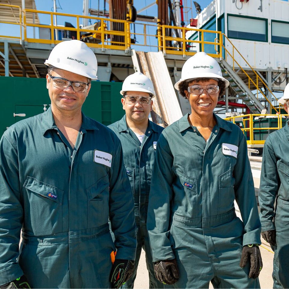 Baker Hughes employees smiling