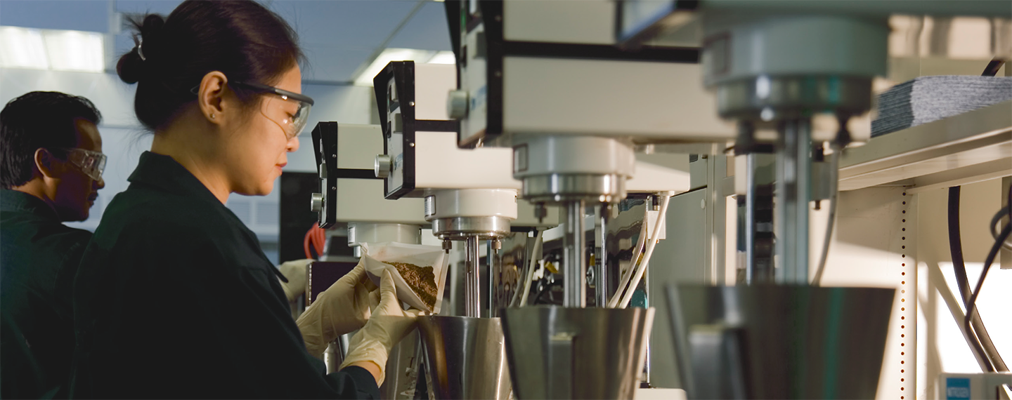 Baker Hughes chemists in the lab