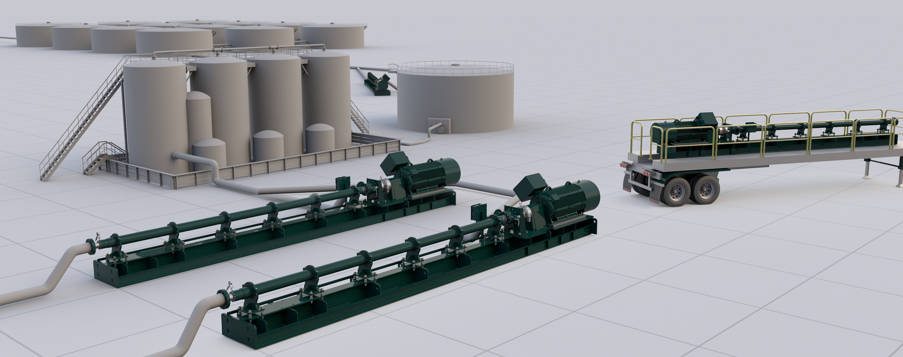 Animation still of the Hpump surface pumping systems in action