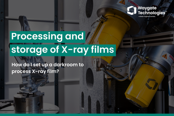 How do I set up a darkroom to process X-ray film?